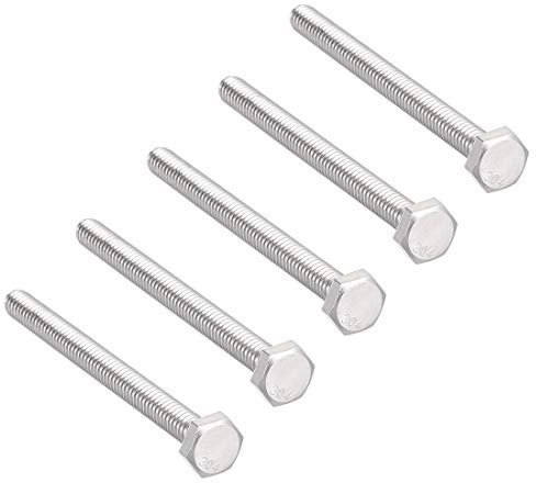 sourcing map Bulloni esagonali da 1/4-20 x 3 Bullone a vite esagonale in acciaio inossidabile 304