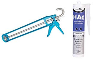 Ha6 Clear Marine Aquarium Safe Water Fish Tank Adhesive and Mastic Gun