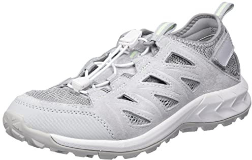 Jack Wolfskin Damen Woodland 2 Hybrid Low W Sneaker, Grey/Light Green, 37 EU