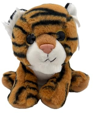Cornelißen Tiger Kuscheltier braun L 25 cm Braun Plüschtier Tier Stofftier Kinder Geschenk