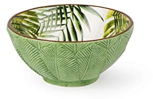 Excelsa Foliage Set 4 Ciotole, Ceramica, Verde