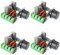 AOICRIE 2000W AC Motor Drehzahlregler 50-220V 25A Einstellbarer Spannungsregler Elektronischer Dimmer-Thermostat (4PCS)