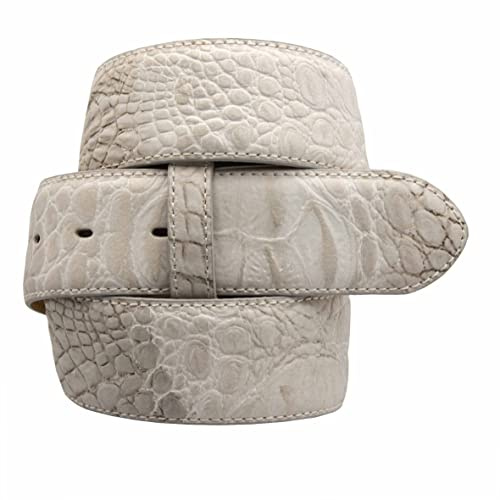 UmjuBELT - Gürtel Croko Cotone white (95 cm)