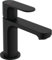 hansgrohe Rebris S - Waschtischarmatur mit Zugstangen-Ablauf, Wasserhahn Bad mit Auslauf Höhe 84 mm, Mischbatterie Waschbecken wassersparend (EcoSmart), Mattschwarz, 72513670