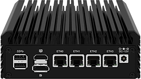 MOGINSOK Celeron N5105 4 x Intel I225 Nic Firewall Routeur PC Barebone Sans RAM Sans SSD AES-NI 2,5 GbE