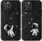 Cavka Passende Handyhüllen kompatibel mit – iPhone SE 2022 2020 3. 2. Generation – iPhone 7 – iPhone 8 für Paare, beste Freunde, niedliche Astronauten, Ihre Freundschaft, Freundinnen
