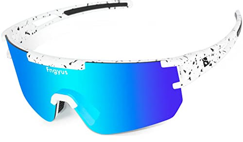 Fngyus Cycling Sunglasses Polarized Sports Sunglasses Mens Womens UV400 Protection Outdoor Bike Glasses Hiking Running Fishing Surfing Goggles