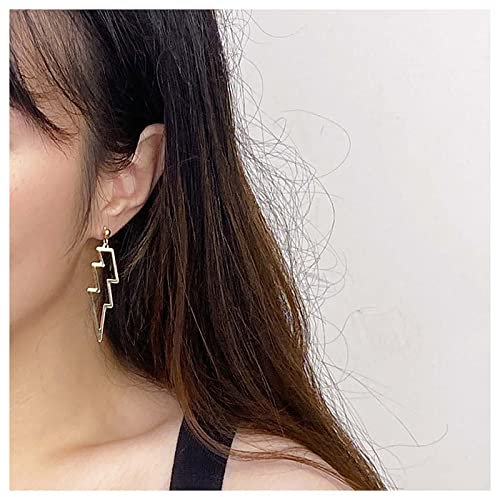 Cimenexe Vintage Blitz Ohrringe Hohl Donner Ohrstecker Minimalistisch Blitz Ohrringe Gold Blitz Ohrringe Schmuck Für Frauen Und Mädchen
