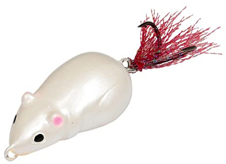 Weebass Lure - CHIPMOM 40mm/8g Floating Mouse Lure for Bass Pike Snakehead, Artificial Mice Shape Fishing Bait, Hard Lures (MICE)