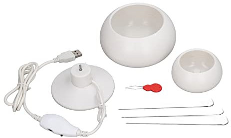 Einstellbare Richtung,Elektrischer Perlenspinner Für Die Schmuckherstellung, Perlen-Schüssel-Spinner-Kit, Langlebiger ABS-Spinn-Perlenlader Mit Hoher Stabilität Und Schüssel Für DIY-Rocailles-Sch