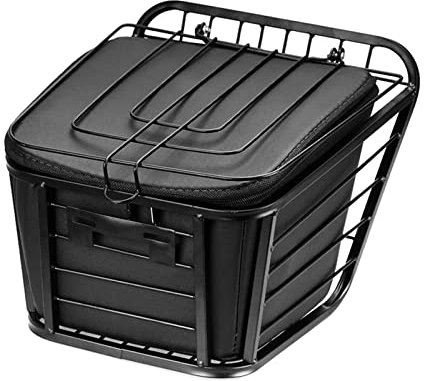 Hinterer Fahrradkorb, Zusammenklappbarer Abnehmbarer Rucksack Hinterer Hängender Fahrradkorb, Einfache Installation Am Vorderen Lenker für Mountainbike-Zubehör, Rahmenkorb Fahrradtaschenhalter