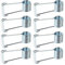 Spring Hinge Door Closer,Butterfly Spring Fits on Most Door Butt Hinge Pins, 8 Pack
