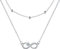 Yinsen Unendlichkeit Halskette Damen 925 Sterling Silber Kette mit Herz Zirkonia,Kommt in Schmuck Geschenkverpackung
