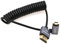 Eonvic 8K 2.1 HDMI to Micro HDMI Right Angle Cable High Speed 48Gbps Coiled Cable for Atomos-Ninja-V 4K-60P Record 48Gbps HDMI for Canon-R5C,R5,R6
