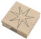Artoz Stempel – Holzstempel – „Stern 7 Zacken“ – 60 x 60 mm – Motivstempel zum Kartenbasteln für Weihnachten, Einladungen, Grüße