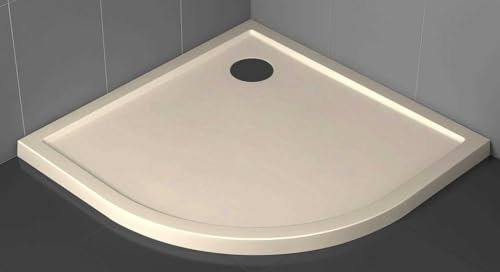 Novellini Victory Piatto Doccia Slim Dimensione 100x100 Altezza 4,5 cm Colore Beige Montaggio Angolo Forma Semicircolare Installazione Appoggio Pavimento Superficie Liscia Materiale Metacrilico
