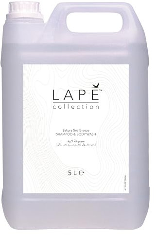 LAPE Earth Collection Sakura Sea Breeze Duschgel & Shampoo, 2 x 5 Liter Kanister, Earth Edition