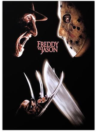 Displate Offiziell Warner Bros Horror MetallPoster Magnetische Befestigung Inklusive Lizenziert Bilder Hochwertiges Poster Posters Face-off 45 cm x 32 cm