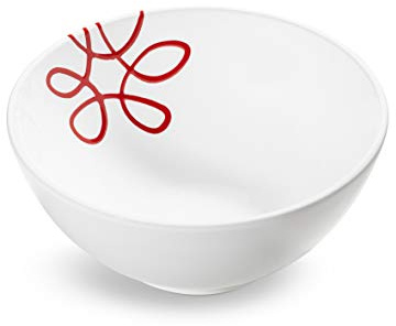 GMUNDNER KERAMIK Pur Geflammt Rot Geschirr, Schüssel (Ø 23cm), handgemacht in Österreich