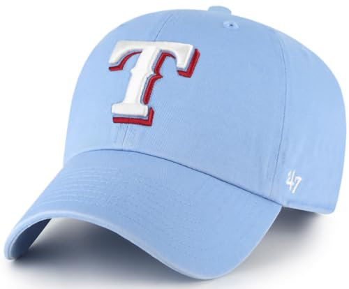 47 MLB Mütze mit alternativem Primär-Logo, verstellbar, Einheitsgröße für Erwachsene, Texas Rangers, Einheitsgr��e