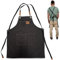 LELE MAKE. Delantales de Lona para Hombres y Mujeres | Delantal Hostelería con Bolsillos Talla Única. ¡Ideal para Barbacoa, Hostelería, Jardín, Pintura, etc! (negro)