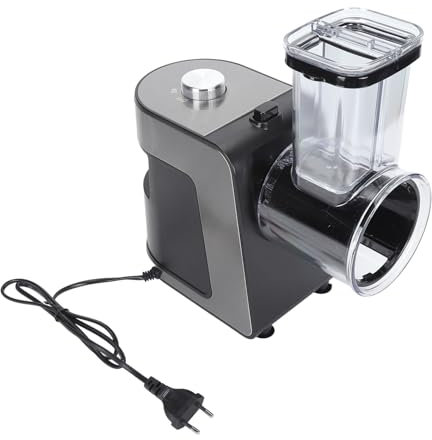 WOHPNLE Râpe à Fromage électrique 1000 W, Trancheuse électrique pour Usage Domestique, Cuisine, Machine à Salade électrique à Commande Unique, Coupe-légumes pour Fruits, Légumes, Fromages