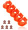 Mini Emporte-Pièces, Fish Cookie Cutter Coupe-Biscuit en Forme de Poisson Rouge Emporte-Pièces Mignons pour le Sucre le Chocolat la Fabrication de Biscuits Créatifs (5 Poissons)