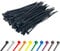 Black Cable Ties (1000 Pack - 300mm x 4.8mm) Nylon Zip Ties Plastic Tie Wraps for Office Cable Tidy Garden DIY