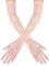 Veyaltedl Gants en Dentelle, Rose, L pour Femmes et Filles, Vintage, Longs, à Motif Floral, pour Mariages, Fêtes, Halloween, Cadeaux