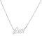 Zotair Name Necklaces, Tarnish-Free Stainless Steel (Lily (Silver))