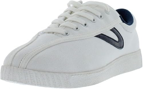 TRETORN Nylitelite - Zapatillas de lona para hombre, Blanco/azul marino, 40 EU