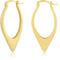 ALEXCRAFT Tropfen Ohrringe Gold Matt Creolen 14K Goldene Ohrringe Damen Gold Hoop Earrings für Frauen Freundin Mama Mädchen