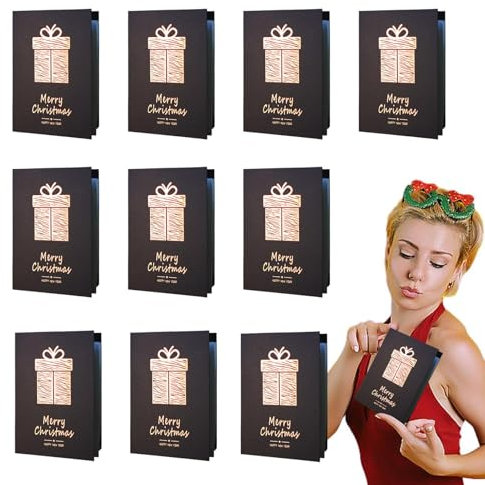 Weihnachtskarten – 10er-Pack Weihnachtskarten-Set für Grußkarten | Frohe Weihnachtskarten, Stempeln Weihnachtskarten für Familie und Freunde