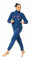 Lotto Tuta Donna Invernale Termica in Pile con Zip Intera - Tuta in Pile Sherpa Effetto Agnellato - Tuta Donna Completa (Denim, XL)