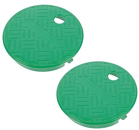 Alasum 2stücke Irrigation Control Valves Box Cover Robuste Und Praktische Abdeckung Für Sprinkler Und Tropfbewässerungssysteme Schützt Vor Beschädigungen Und Rasenmäher