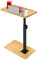 Sofa Armrest Tray Table, 360° Bamboo Swivel TV Tray, Sofa Table, Height Adjustable Bed or Chair Side Table with Phone and Tablet Slots, Coffee Table for Small Space, Suitable for Bedroom, Bathtu