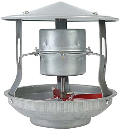 Extractor de Aire para Chimenea, Inductor de Tiro para Chimenea, leña o Quemador de Techo, 60 W