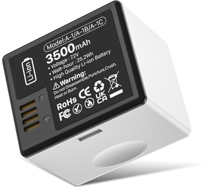 BOANV New Akku für Arlo Pro/Pro 2, 7.2V Upgraded 3500mAh Li-Ion Kamera-Akku für Arlo Pro Arlo Pro 2 Kamera VMA4400 VMC4030 VM4230 VMS3230 VM4030 VM4030P (1 Stück)