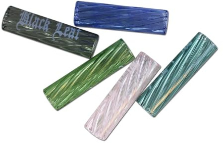 Black Leaf Glastips 7-Loch 10 mm Farbmix – nachhaltiger Rauchgenuss, wiederverwendbar, 5er Set