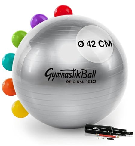 PEZZI Original Pezziball Standard 42 cm m. Pumpe anthrazit Sitzball