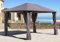 QUICK STAR Metall Garten Pavillon Nizza 3x4m Taupe mit 4 Seitenteilen Partyzelt