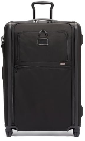 TUMI Alpha 4-Rad-Trip-Expandable-Koffer mit 108 Liter Fassungsvermögen in Schwarz mit Spinner-Rädern und erweiterbarer Tiefe
