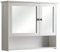 Pelipal - Maxim - Spiegelschrank - Badmöbel - 68 x 85 x 23 cm - 2-türig, Nische, 2 Einlegeböden - Landhaus-Stil - in weiß Glas/weiß