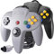 suily 2 Pack Game controller Klassischer Wired Gamepad Joystick für N64 Konsole N64 System Schwarz & Grau