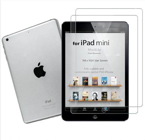 manlian Protection Écran Compatible Apple iPad mini 1/2/3 (Lot de 2) Film de Protection en Verre trempé