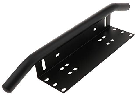 RIGIDON 23 zoll Kfz kennzeichenhalterung, Aluminium rahmenlose schwarz plateholder - kennzeichenhalterung für Auto Offroad SUV UTV, LKW, KFZ, Fahrzeuge, passt für led arbeitslicht led lichtleiste