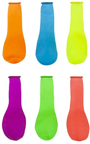 VFM - Water Balloons 20 Pack Easy Fill Assorted Neon - Brightly Coloured Exploding Water Bombs Outdoors Family Fun Summer Garden Game Splash Squad Set (20 Pack)
