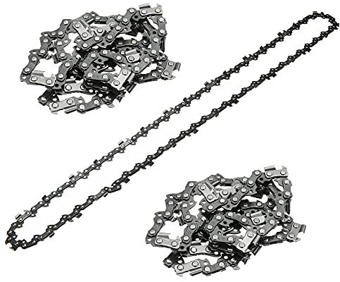 3PCS 10''L 3/8''LP .043 Gauge 40DL Chainsaw Chains Replacement Semi Chisel Saw Part Spare for 10 Inch Chainsaw Guide Bar Wood Cutting Saw Chain