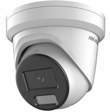 Hikvision DS-2CD2387G2-L(2.8mm)(C) Turret Überwachungskamera mit 8 Megapixel, bis zu 30m Beleuchtung, ColorVu Kamera mit Farbiger Bildgebund bei Nacht durch Weißlicht
