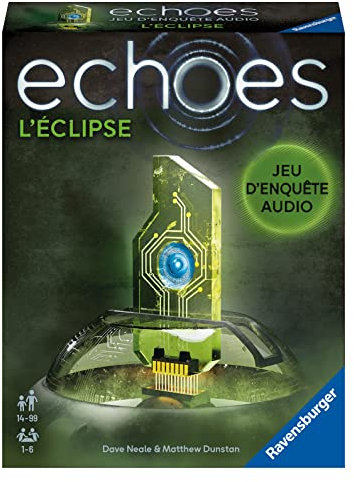 Ravensburger - Echoes L'Éclipse - Jeu d'enquête Audio pour Adultes et Enfants dès 14 Ans - De 1 à 4 Joueurs - Fonctionne avec Appli Smartphone Gratuite - Mixte - 20666 - Version Française